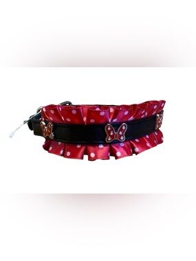 NWOT Disney Dog Collar - Minnie Mouse Ruffles SZ S